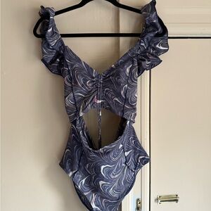 Sea New York NWT Swirl Cut-Out Swimsuit